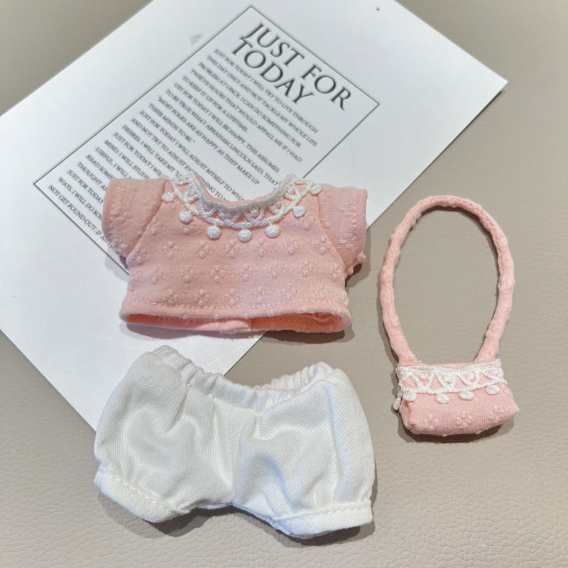 17cm/40cm Clothes Set(NO Doll),  Overalls Set for 17cm/40cm Accessories Suit, Cute Clothes for Dress up Unique Style