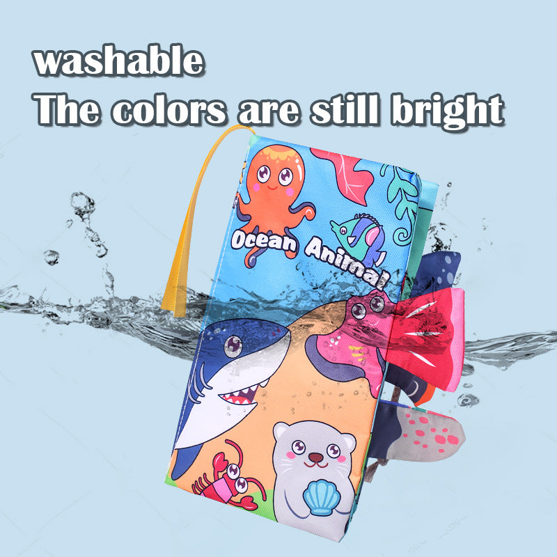My First Soft Book,Nontoxic Fabric Baby Cloth Books Early Education Toys Activity Crinkle Cloth Book for Toddler, Infants and Kids Perfect for Baby Shower