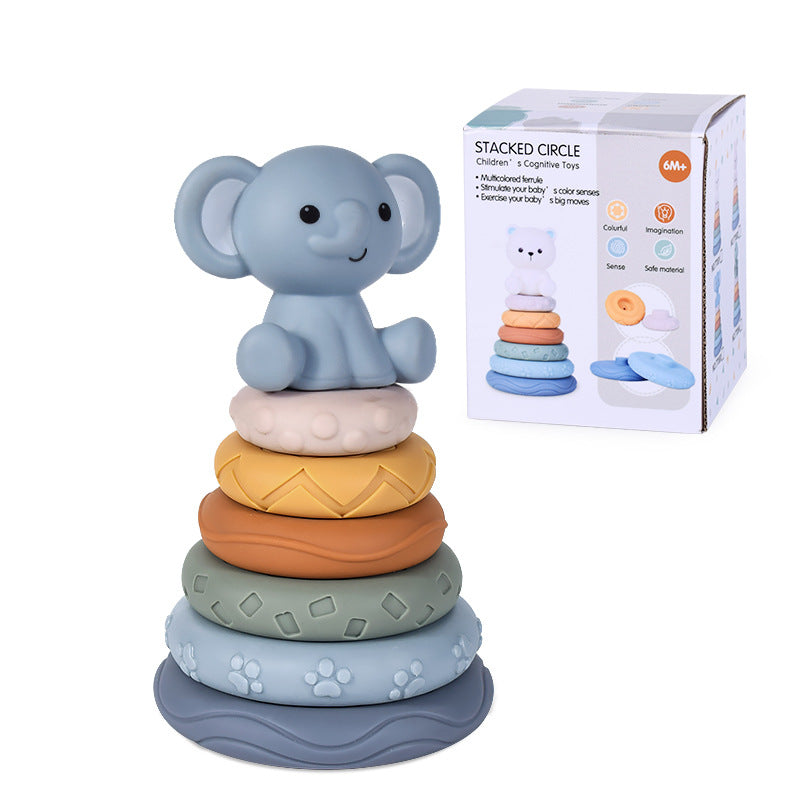 Montessori Toys Soft Stacking Building Blocks Rings Balls Sets 3 in 1 Baby Toys Bundle for Babies 6-12 Months Sensory Toys for Toddlers 1-3 Teething Bath Toys for Infants Learning Toy