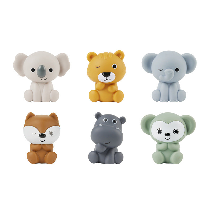 Bath Toys Floating Boats, 12 Pcs Baby Bath Toys 6-12 Months - Soft, Squeezable & Float on Water, Silicone Bath Finger Puppets for Toddlers Animal Bathtub Toys for 1 2 3 4 5 Boy Girl Kids (12)