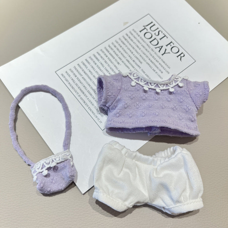 17cm/40cm Clothes Set(NO Doll),  Overalls Set for 17cm/40cm Accessories Suit, Cute Clothes for Dress up Unique Style